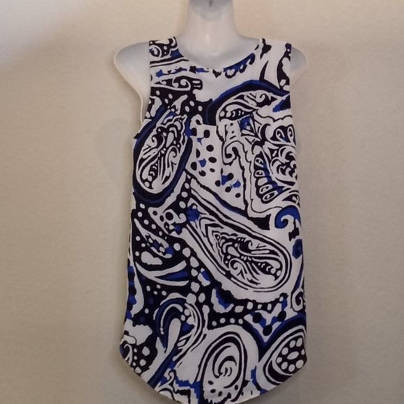 Chico's  Paisley Crepe Tank Top - Picture 7 of 14